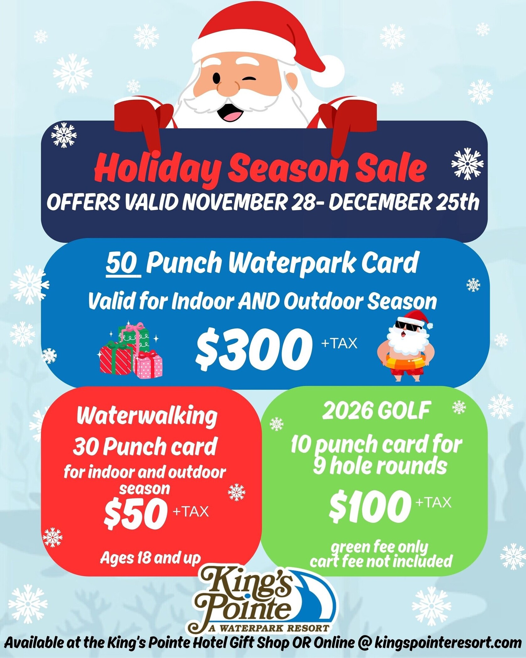 a poster for a holiday season sale