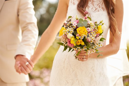 Bride and Groom at King's Pointe Resort in Storm Lake